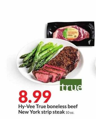 Hy-Vee Hy-vee true boneless beef new york strip steak offer