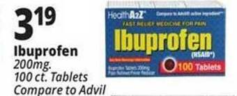 Ocean State Job Lot Ibuprofen offer