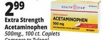 Ocean State Job Lot Extra strength acetaminophen offer