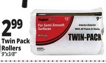 Ocean State Job Lot Twin pack rollers offer
