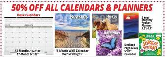 Ocean State Job Lot Calendars & planners offer