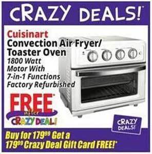 Ocean State Job Lot Cuisinart convection air fryer toaster oven offer