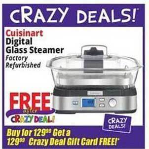 Ocean State Job Lot Cuisinart digital glass steamer offer