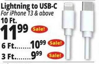 Ocean State Job Lot Lightning to usb-c offer