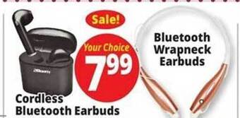 Ocean State Job Lot Cordless bluetooth earbuds offer