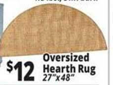 Ocean State Job Lot Oversized hearth rug offer