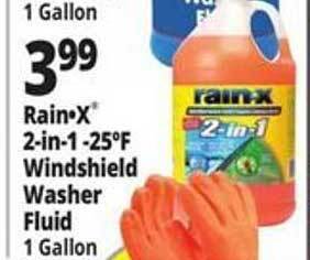 Ocean State Job Lot Rain-x 2-in-1 -25°f windshield washer fluid offer