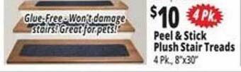 Ocean State Job Lot Peel & stick plush stair treads offer