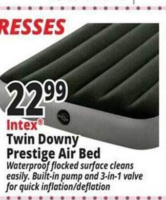 Ocean State Job Lot Intex twin downy prestige air bed offer