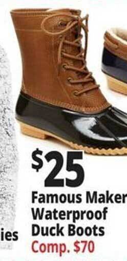 Ocean State Job Lot Famous maker waterproof duck boots offer