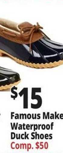 Ocean State Job Lot Famous maker waterproof duck shoes offer