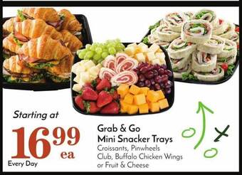 Pavilions Grab & go mini snacker trays offer