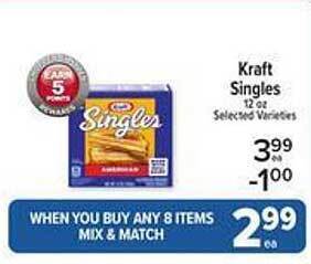 Price Chopper Kraft singles offer