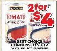 Price Cutter Best choice condensed soup offer