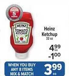 Price Chopper Heinz ketchup offer