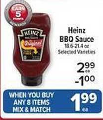 Price Chopper Heinz bbq sauce offer