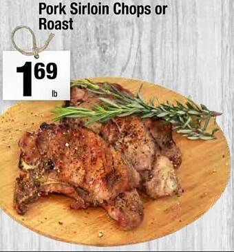 Super King Markets Pork sirloin chops or roast offer