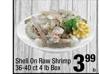 Super King Markets Shell on raw shrimp box offer