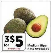 Vons Medium ripe hass avocados offer