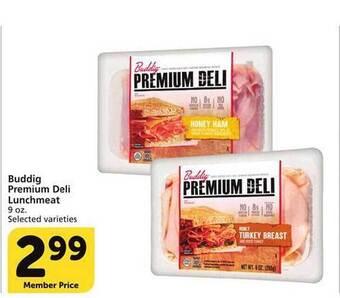 Vons Buddig premium deli lunchmeat offer
