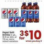 Albertsons Pepsi soft drinks offer