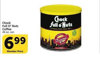 Vons Chock full o'nuts coffee offer
