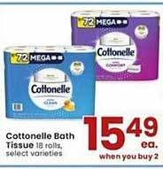 Albertsons Cottonelle bath tissue offer