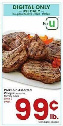 Albertsons Pork loin assorted chops offer