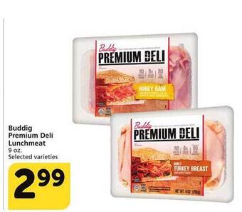 Albertsons Buddig premium deli lunchmeat offer