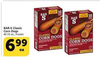 Albertsons Bar-s classic corn dogs offer
