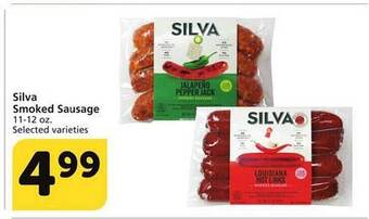 Albertsons Silva smoked sausage offer