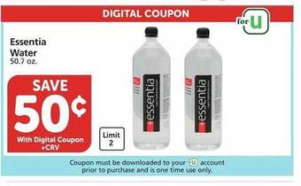 Albertsons Essentia water offer
