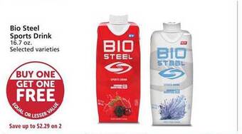 Albertsons Bio steel sports drink offer