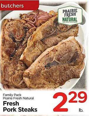 Edwards Food Giant Fresh pork steaks offer