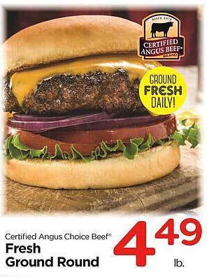 Edwards Food Giant Fresh ground round offer