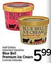 Edwards Food Giant Blue bell premium ice cream offer