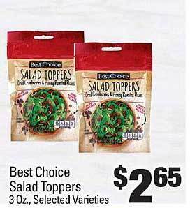 IGA Best choice salad toppers offer
