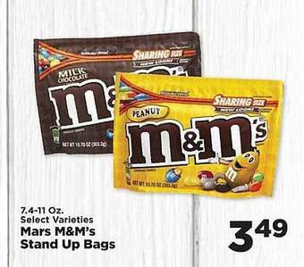 IGA Mars m&m's stand up bags offer