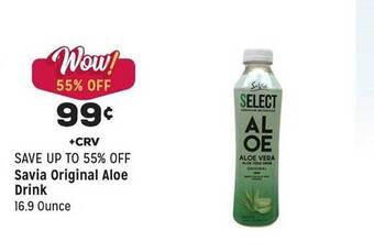 Grocery Outlet Savia original aloe drink offer