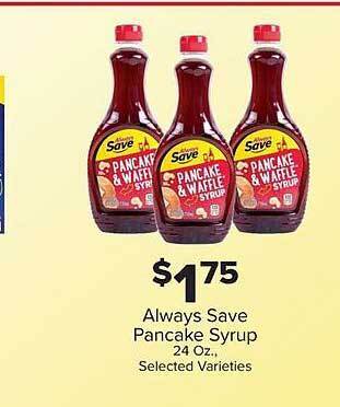 IGA Always save pancake syrup offer