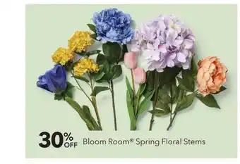 JOANN Bloom room spring floral stems offer