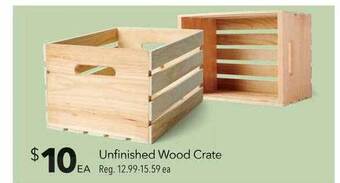 JOANN Unfinished wood crate offer
