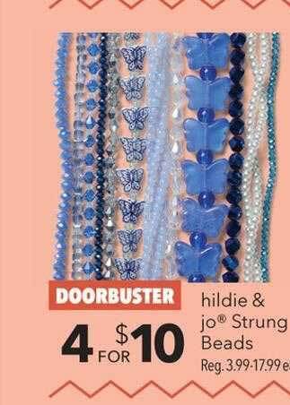 JOANN Hildie & jo strung beads offer