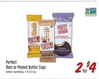 Sprouts Farmers Market Perfect bars or peanut butter cups offer