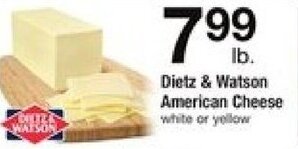 Safeway Dietz & Watson American Cheese offer