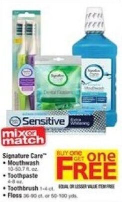 Safeway Signature Care Mouthwash offer