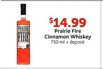 Fareway Prairie fire cinnamon whiskey offer