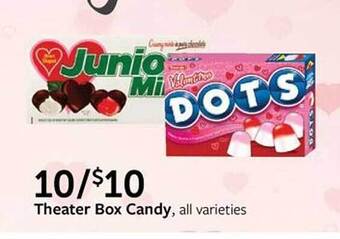 Fareway Theater box candy offer