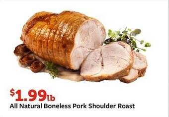 Fareway All natural boneless pork shoulder roast offer