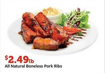 Fareway All natural boneless pork ribs offer